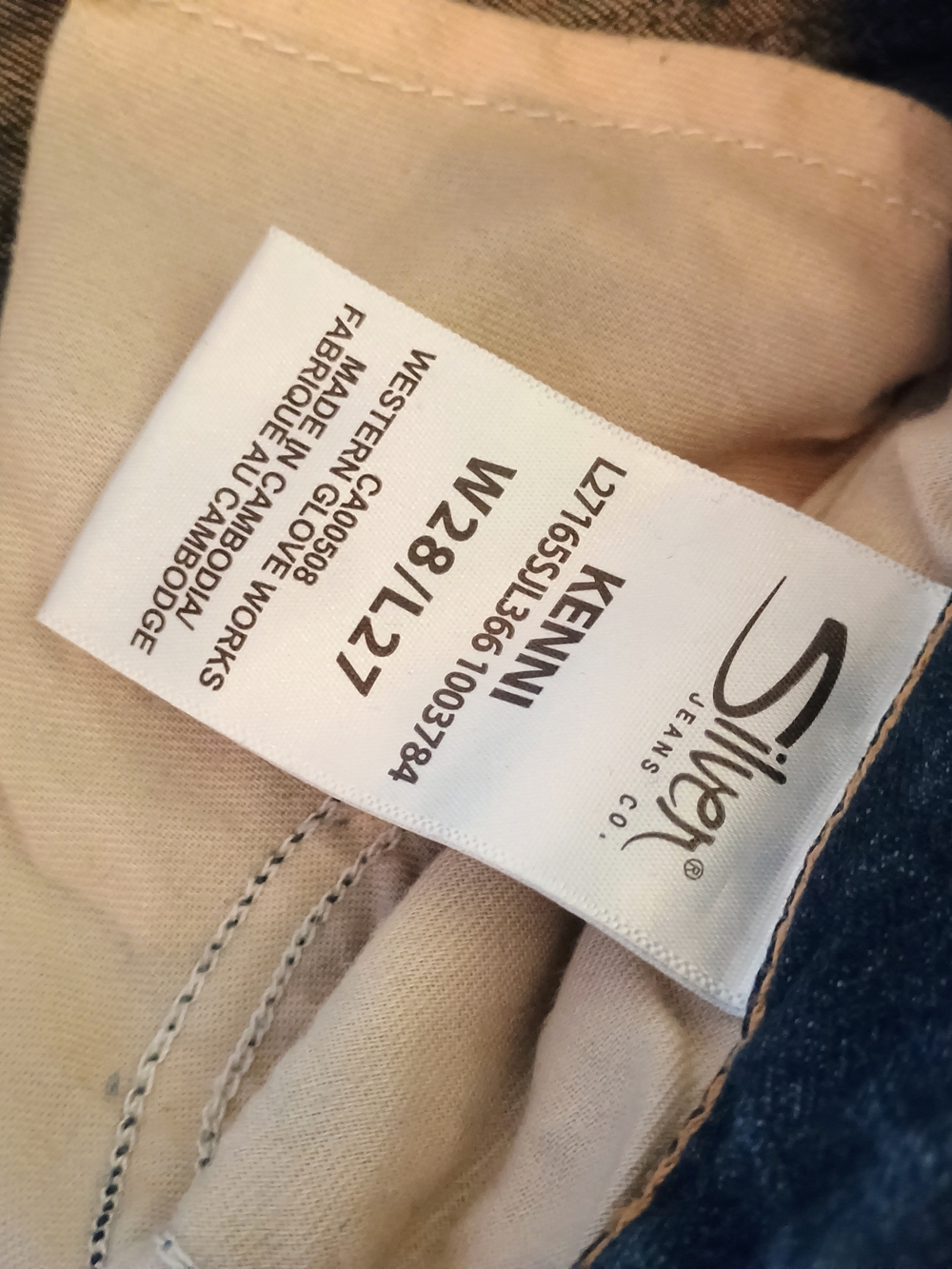 Silver Mid Rise Button Fly Jeans - Picture 2 of 4